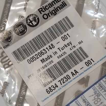 Genuine Left Adhesive Rear Door Strip - Fiat Tipo 2015-Onwards | 52063148