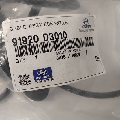 Genuine Hyundai Cable Assy-Abs.Ext,L | 91920D3010