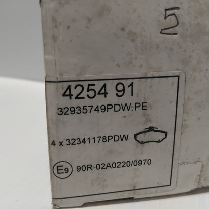 Genuine Peugeot Rear Brake Pads Set | 425491