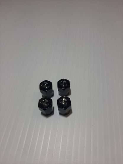 Abarth Black Valve Caps | TMC166