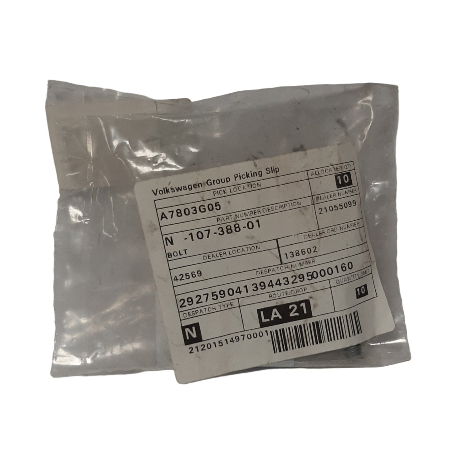 Genuine SEAT Screw | N10738801