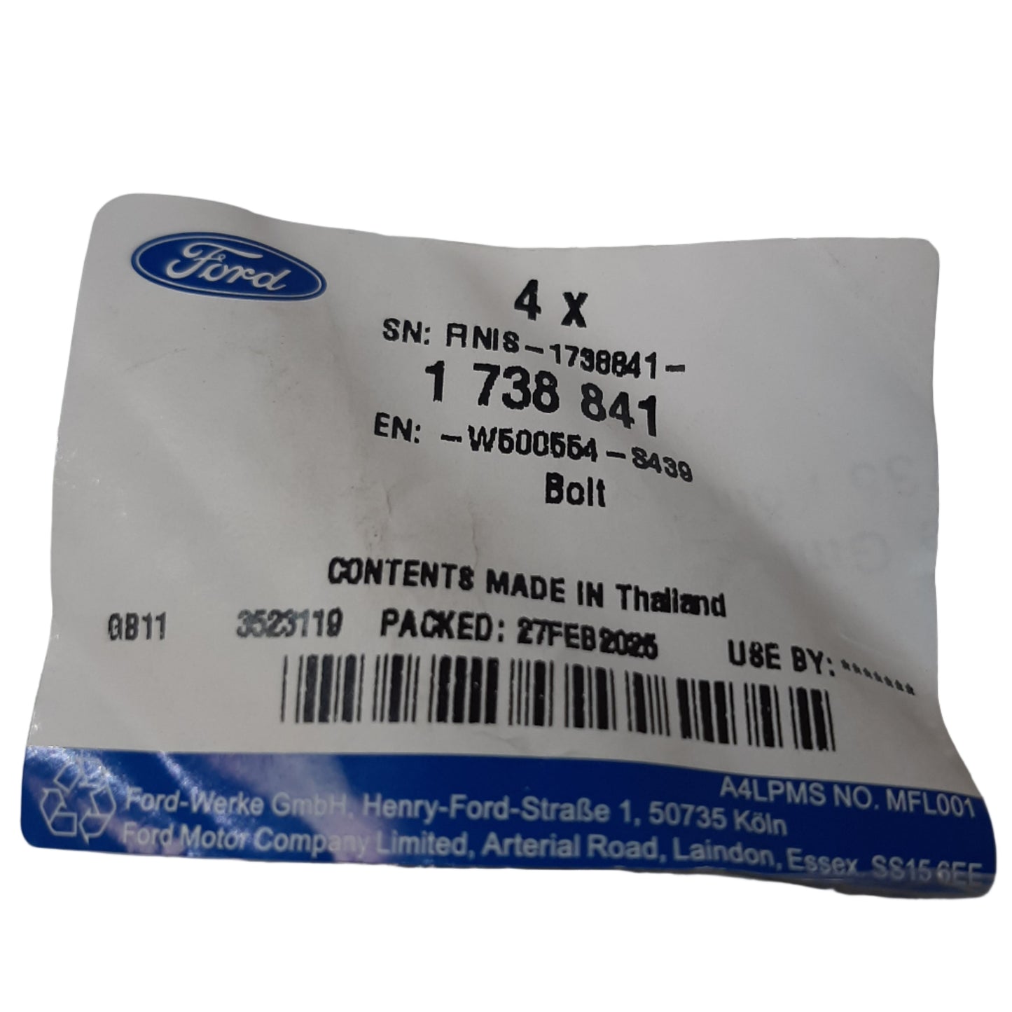 Genuine Ford Bolt | 1738841