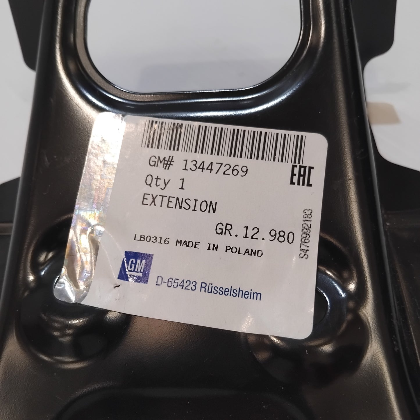 Genuine Floor Panel Crossmember Extension - Chevrolet Cruze 2016-2019 | 13447269