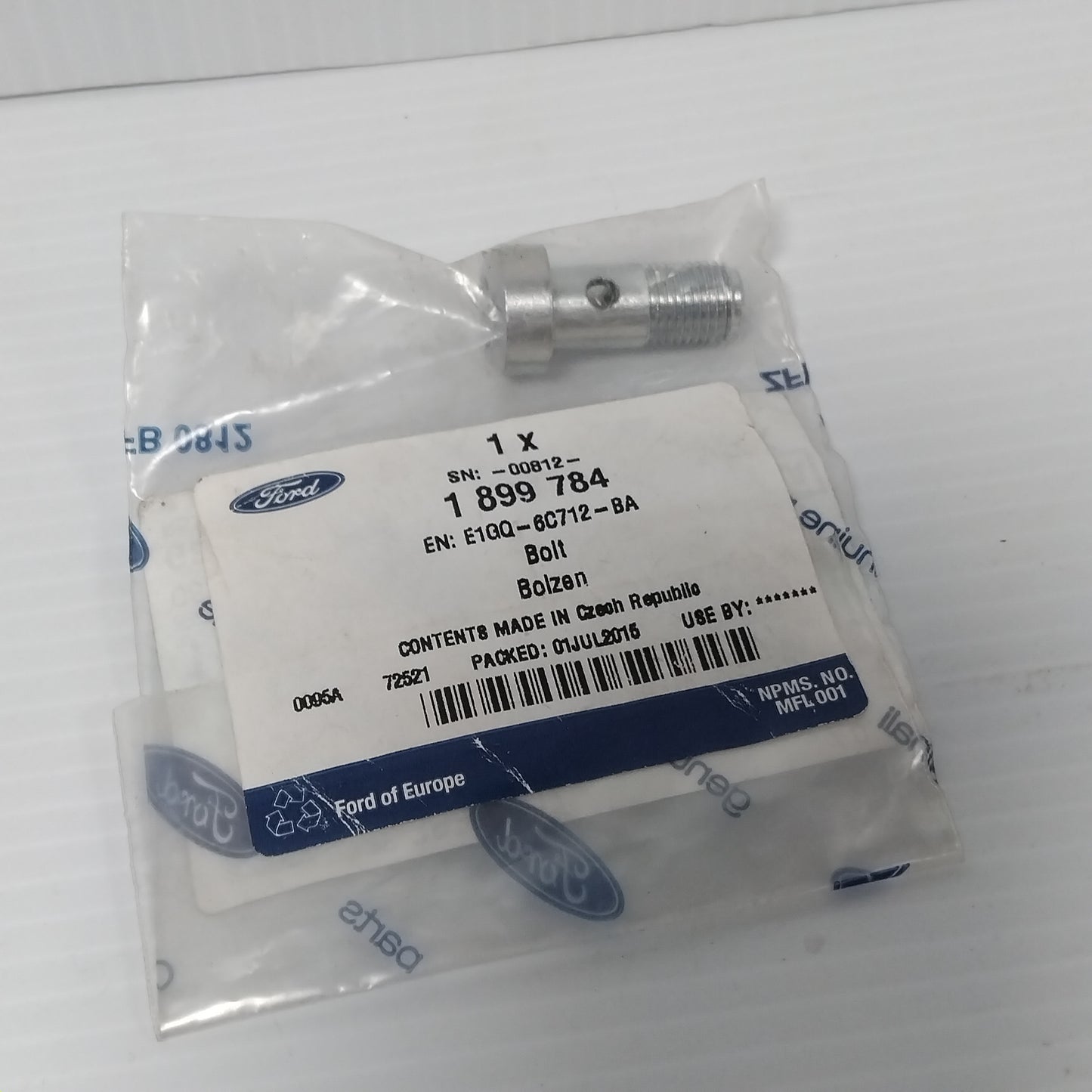Genuine Turbo Oil Feed Pipe Banjo Bolt - Ford Mondeo 2015-2022 2.0 | 1899784