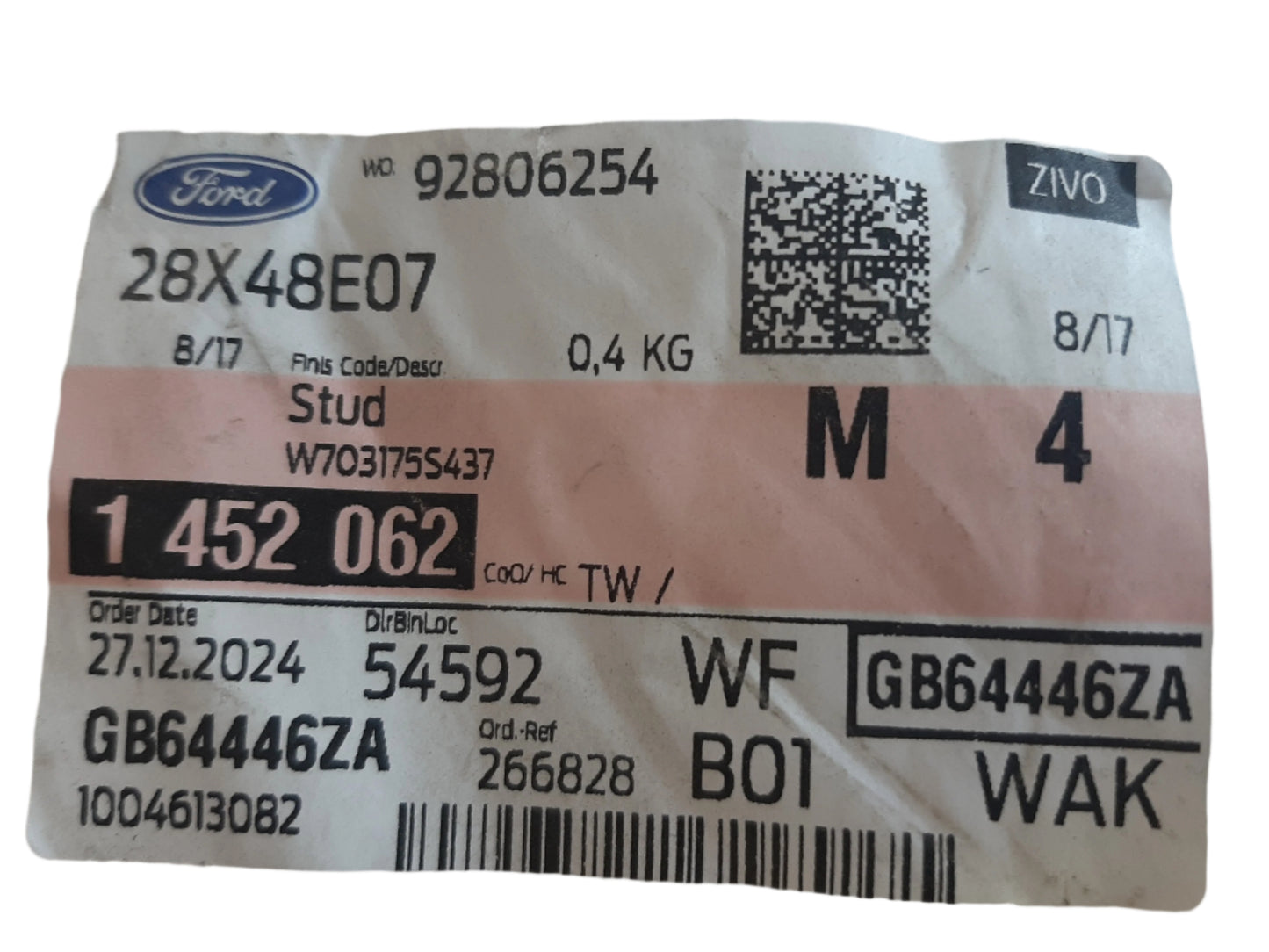 Genuine Ford Stud | 1452062