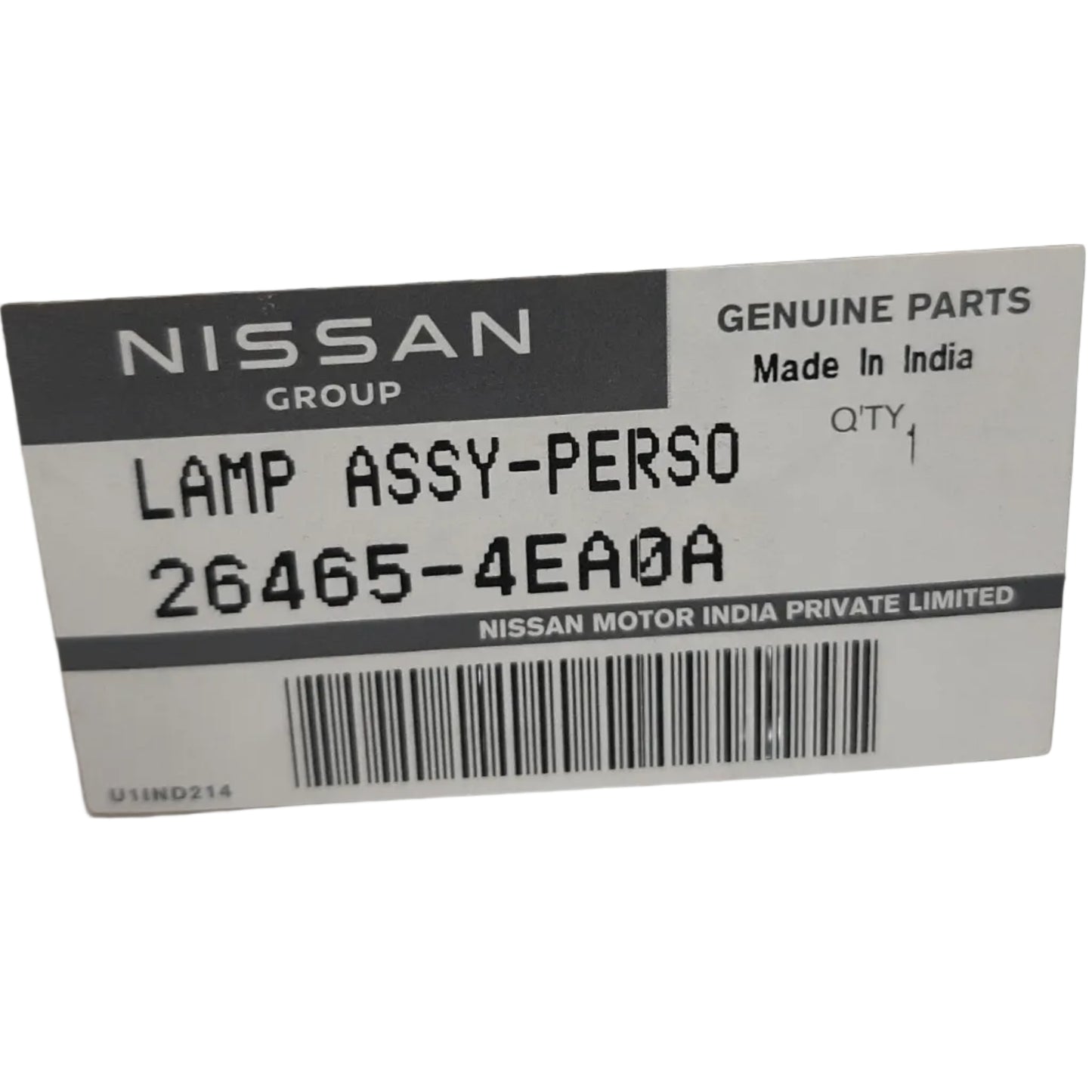 Genuine Nissan Lamp Assy (Personal Light) | 264654EA0A