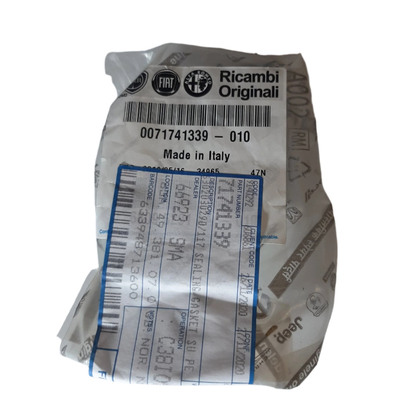 Genuine Fiat Sealing Gasket | 71741339