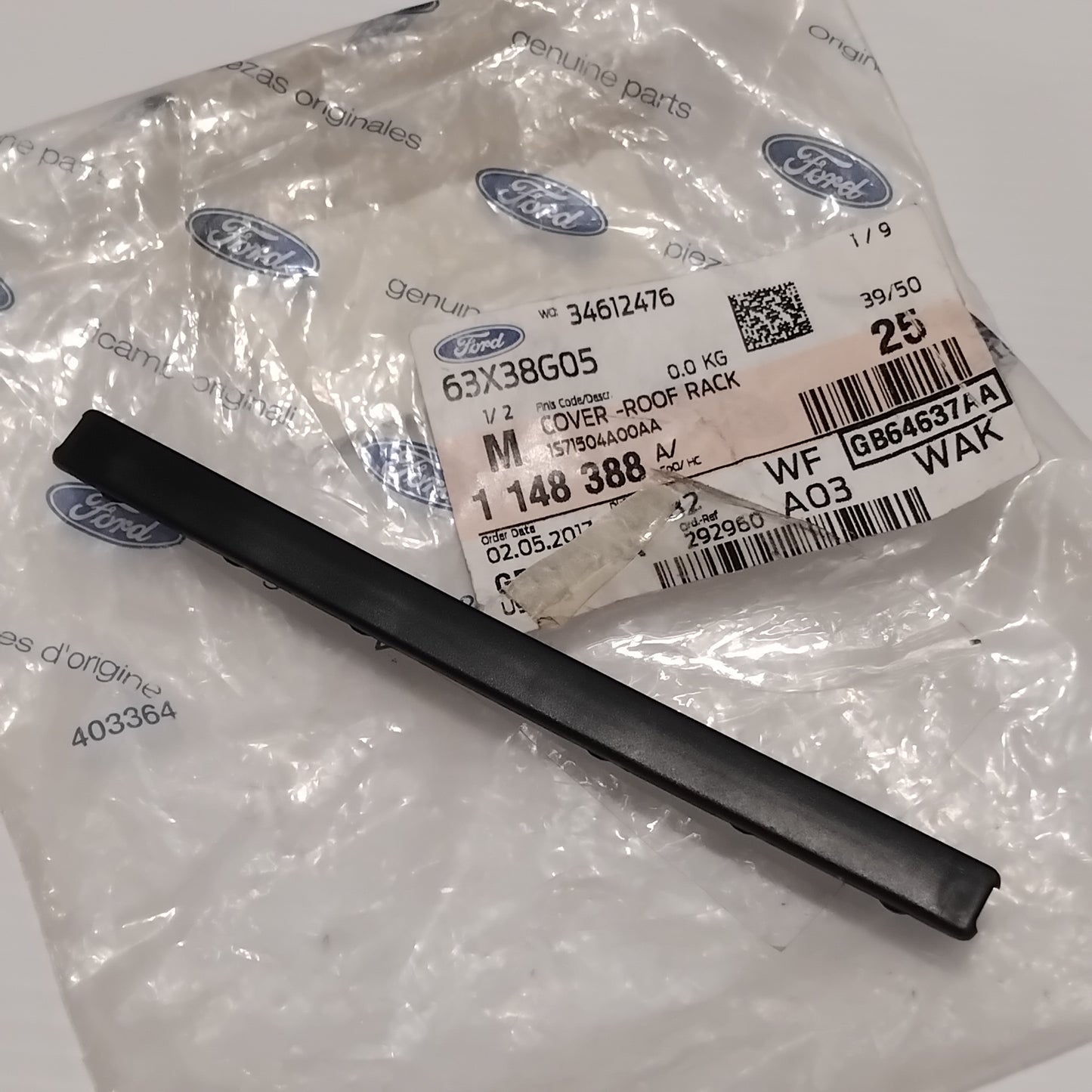 Genuine Ford Cover - Roof Rack Slat | 1148388