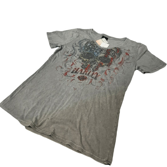 Genuine Harley Davidson Small Skullsalute Robin Hood Womens Tshirt | R0036093