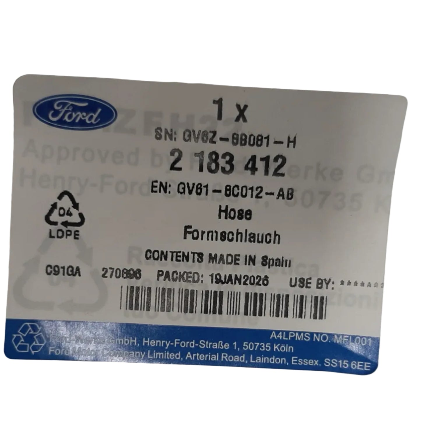 Genuine Ford Unit Assy - Control | 2183036