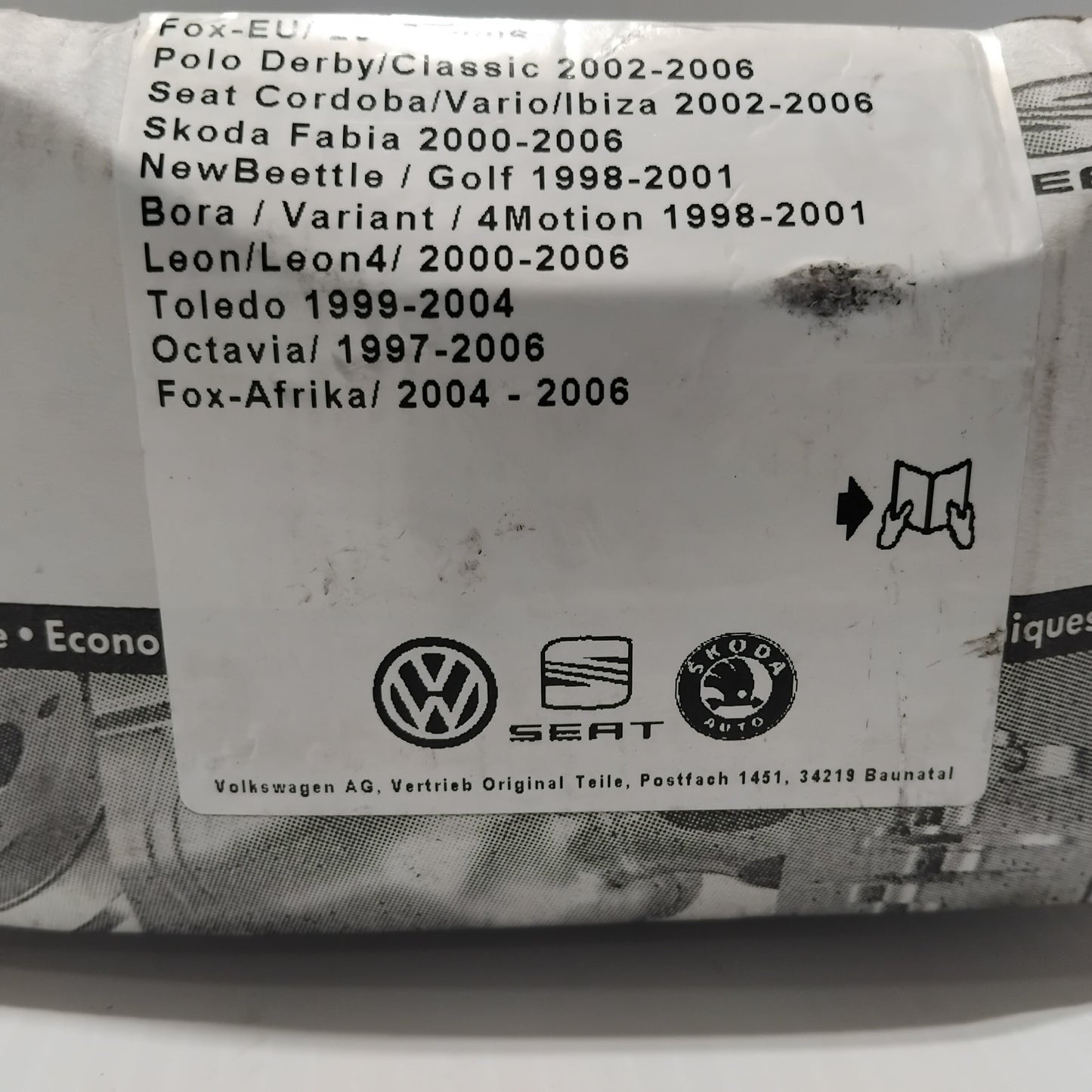 Genuine Front Brake Pads - Voklswagen Golf GTI 1998 - 2004 | JZW698151A