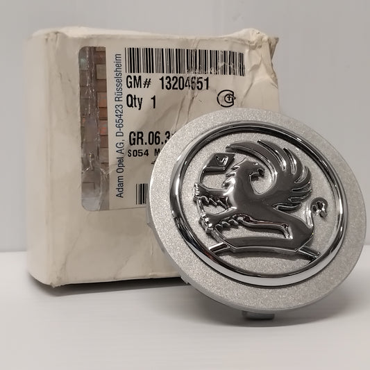 1x Genuine Silver Wheel Hub Cover - Vauxhall Zafria / Vectra / Corsa | 13204651