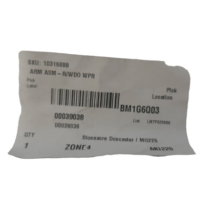 Genuine MG Arm Rear Window Wiper Blade| 10316888