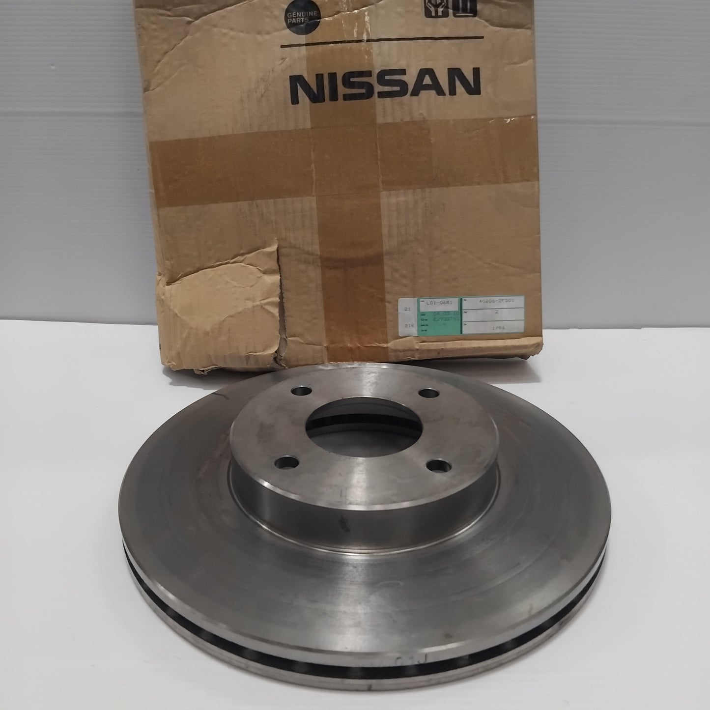 1x Genuine Front Brake Disc - Nissan Almera 2000-2006 | 402062F501