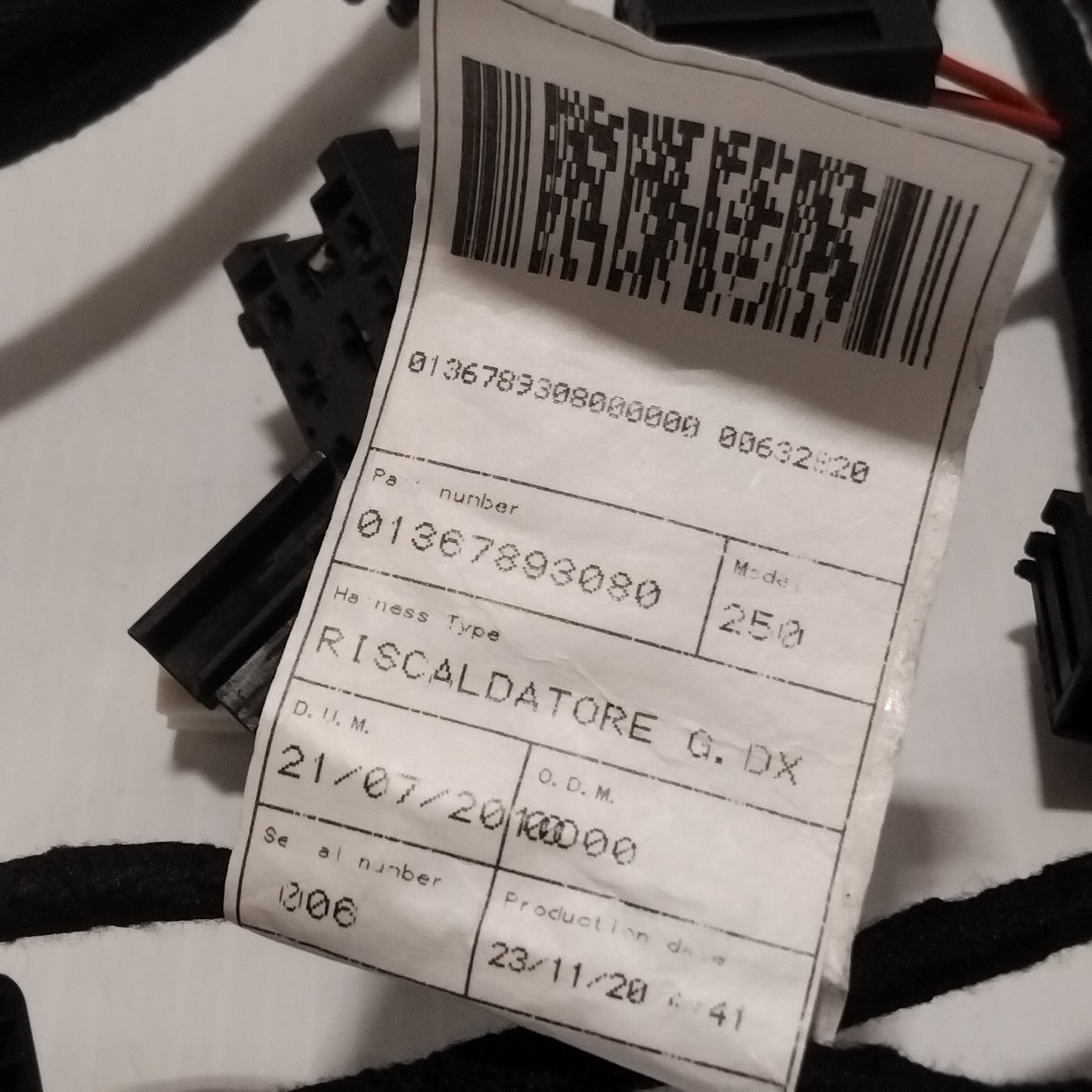 Genuine Fiat Cable Harness | 1367893080