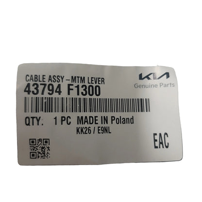 Genuine Kia Cable Assy-Mtm Lever | 43794F1300