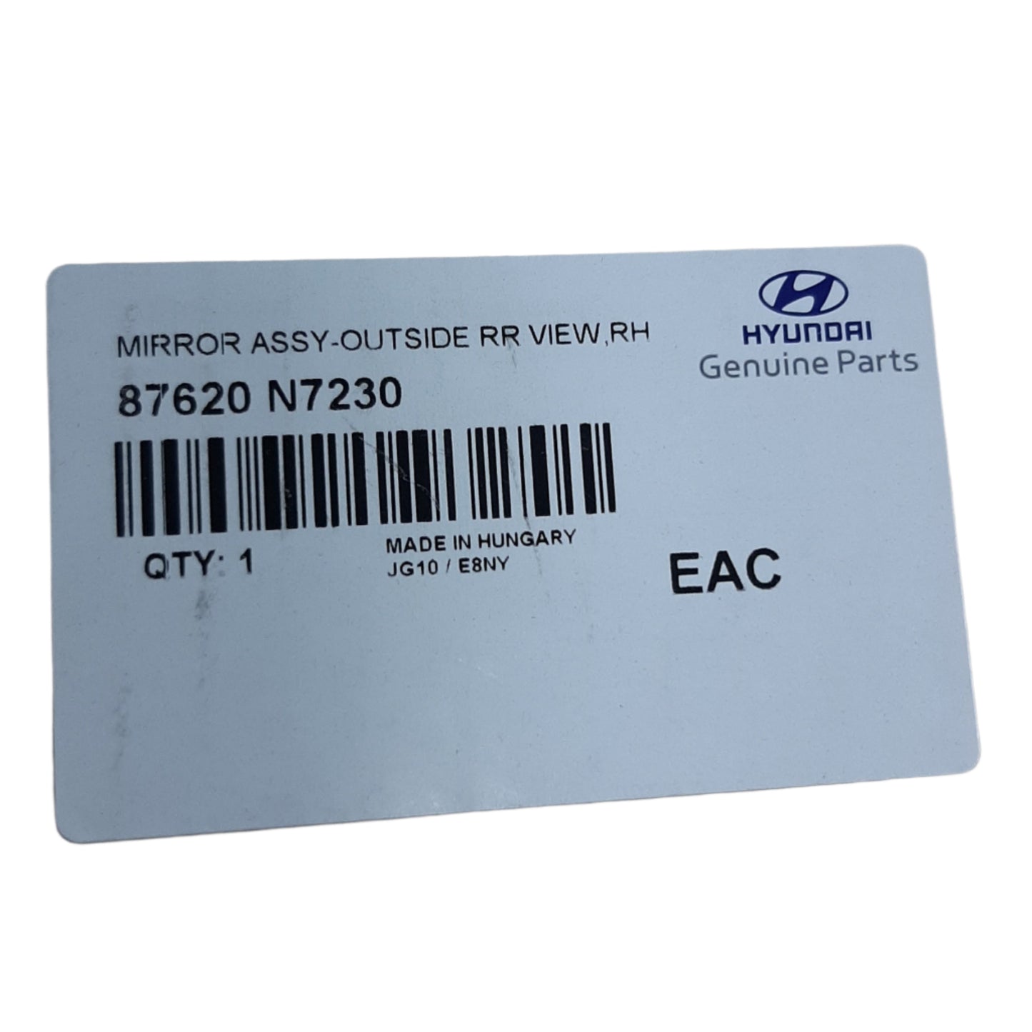 Genuine Hyundai Mirror Assy-Outside | 87620N7230