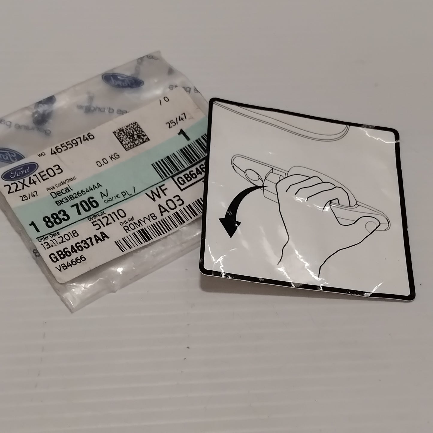Genuine Ford Decal | 1883706