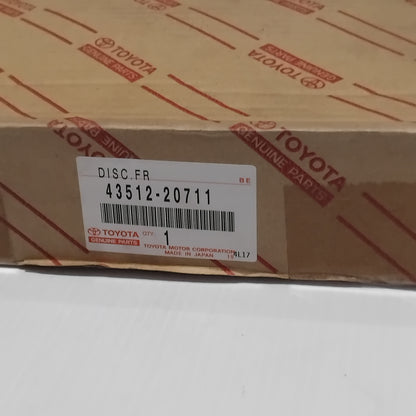 1x Genuine Front Brake Disc - Toyota Celica 2000-2006 | 43512-20711