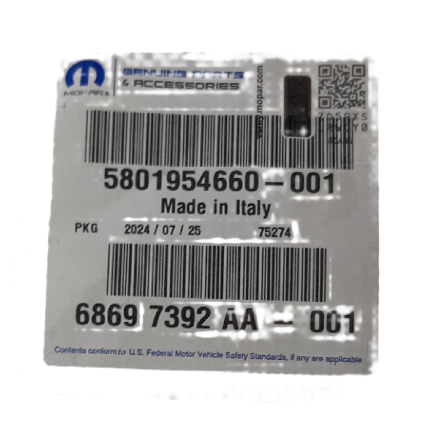 Genuine Fiat Sealing Gasket | 5801954660
