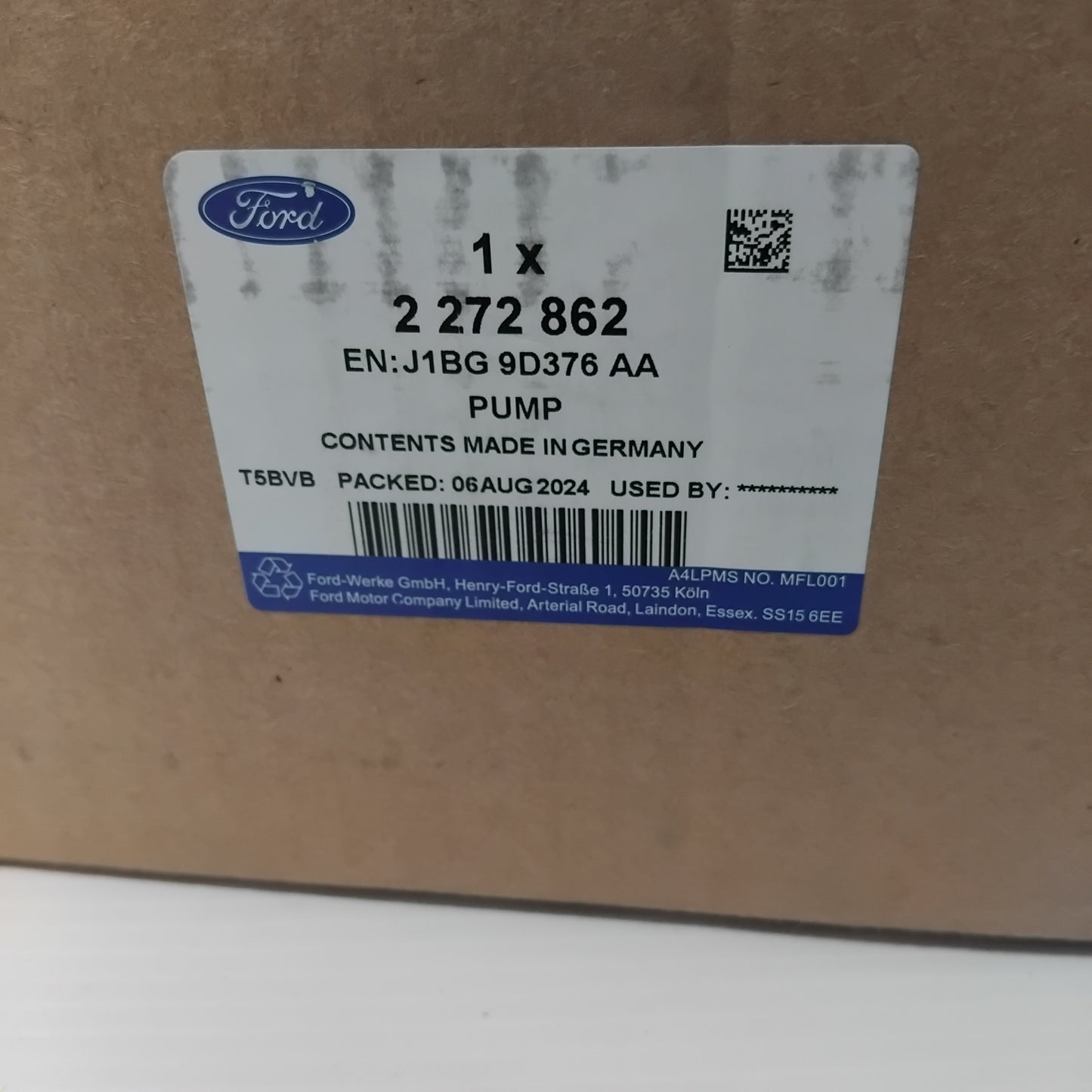 Genuine Fuel Pump - Ford Fiesta / Ecosport 2018- 1.0L | 2272862