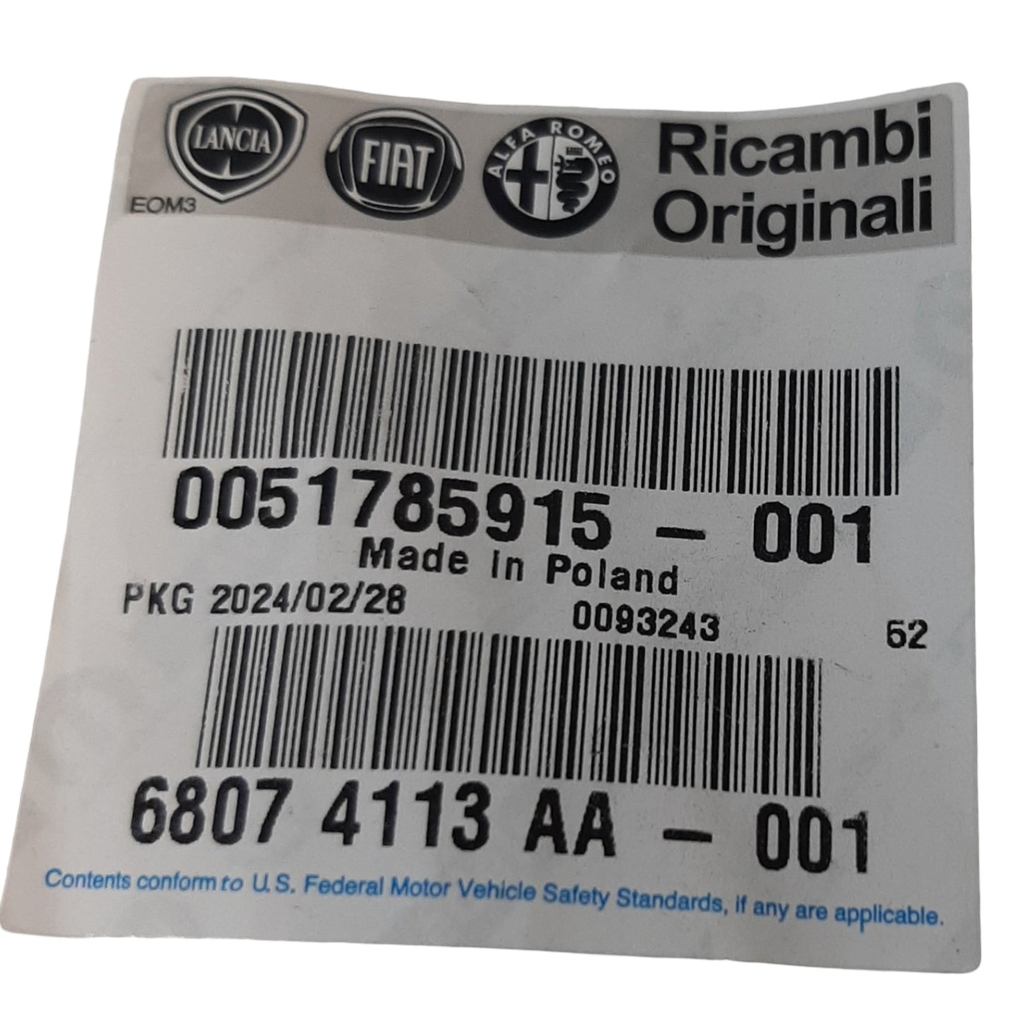 Genuine Fiat Rod | 51785915