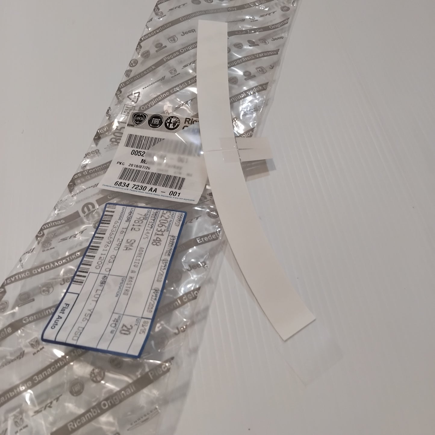 Genuine Left Adhesive Rear Door Strip - Fiat Tipo 2015-Onwards | 52063148