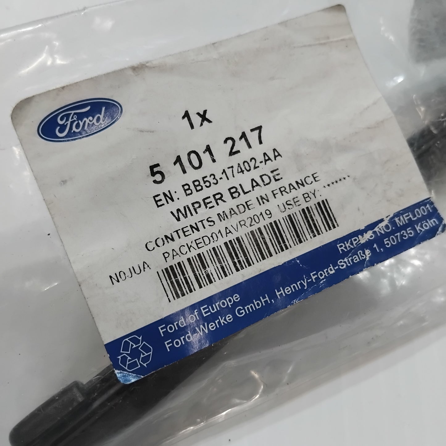 1x Genuine 11" Rear Wiper Blade - Ford Kuga 2012-2020 | 5101217