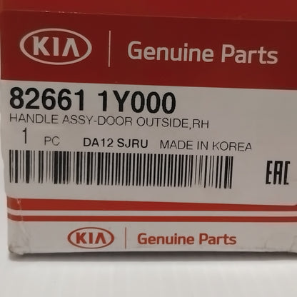 Genuine Front Driver Door Handle - Kia Picanto 2011-2017 | 826611Y00000