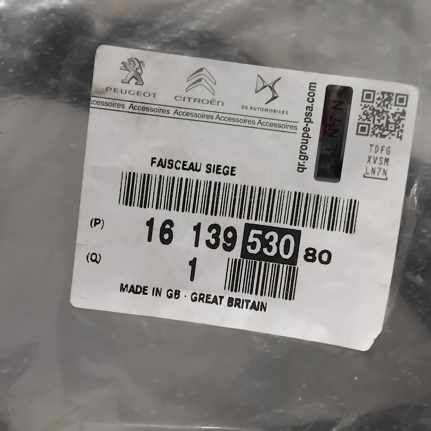 Genuine Peugeot Seat Harness | 1613953080