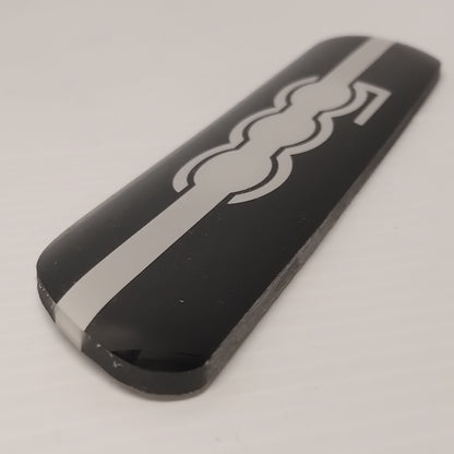 Genuine Black and White Side Wing Badge - Fiat 500 | 50901683