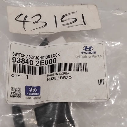 Genuine Hyundai Switch Assy-Ign Lock | 938402E000
