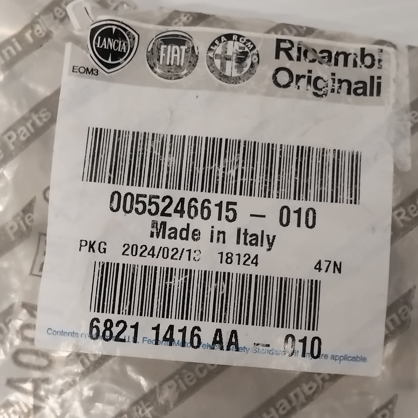 1x Genuine M8X30 Clutch Coupling Screw - Fiat 50X / 500L 1.6 Diesel | 55246615