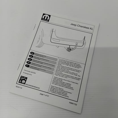 Genuine 13 Pin Towbar Wiring Kit - Jeep Cherokee 2014-2020 | K82213825