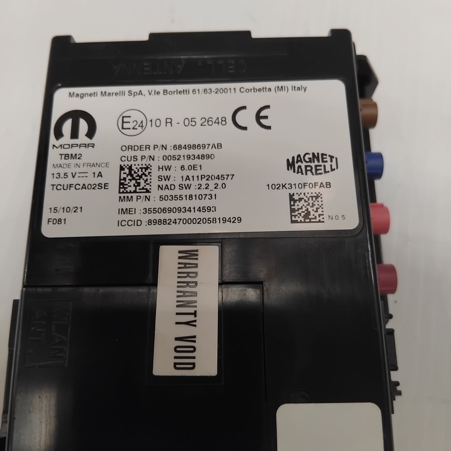 Genuine Fiat Telematic Box | 52193489