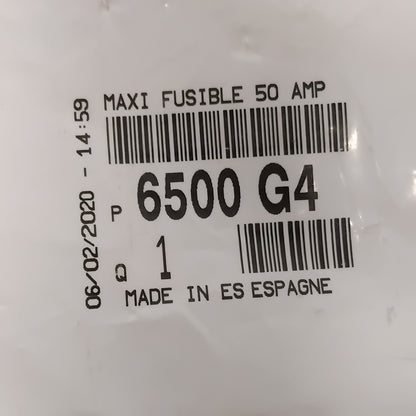 1x Genuine 50 AMP Fuse - Citroen / Peugeot | 6500G4