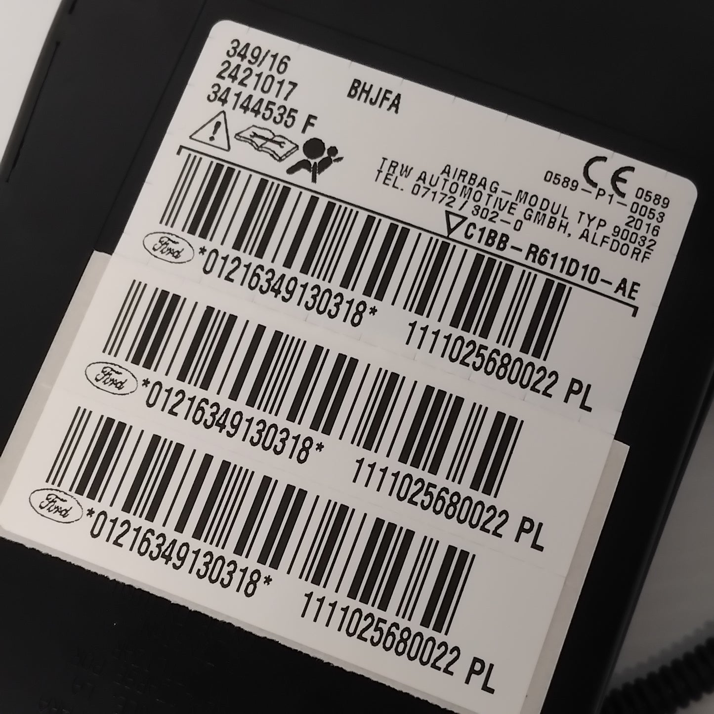 Genuine Ford Module - Air Bag | 2071594