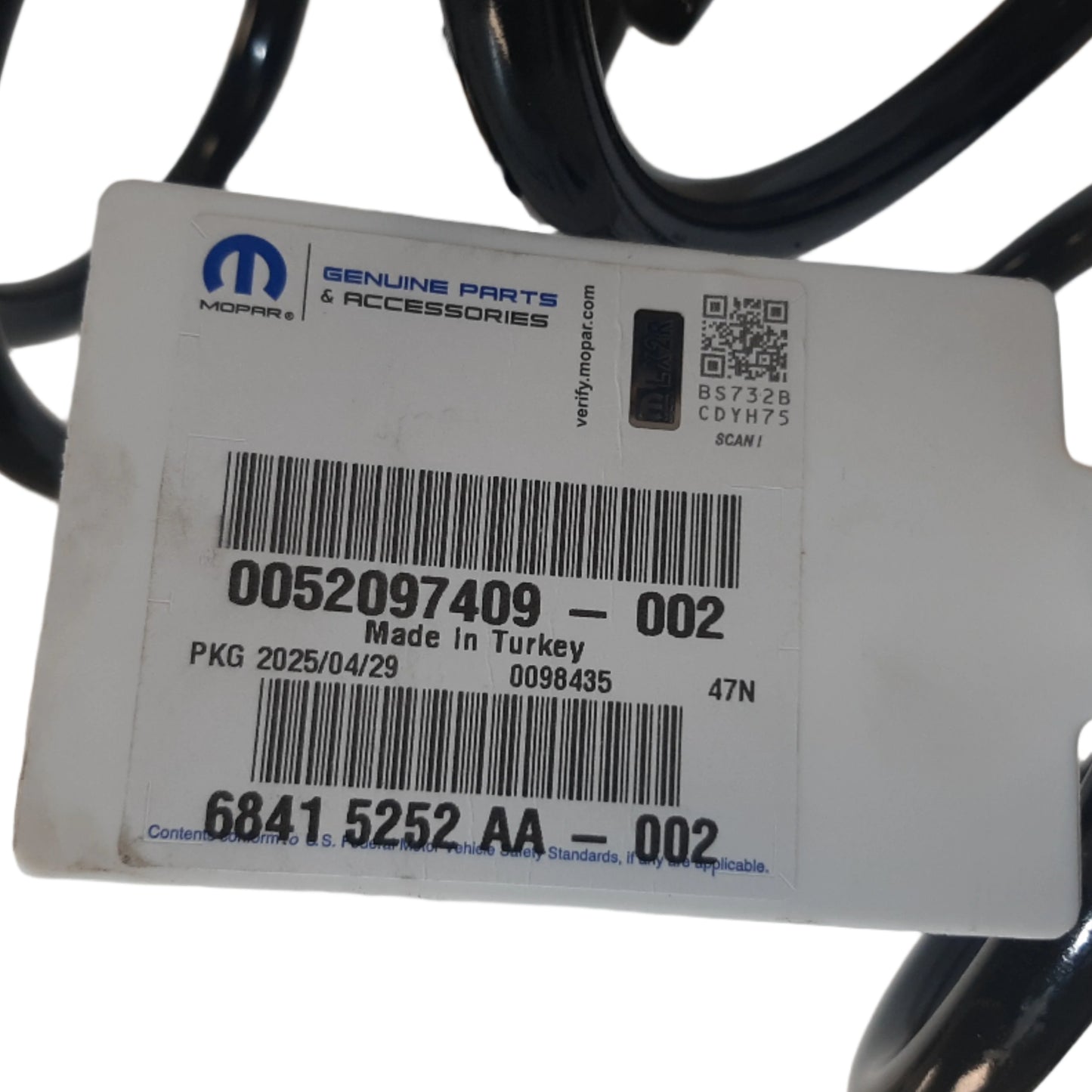 Genuine Fiat Spring | 52097409