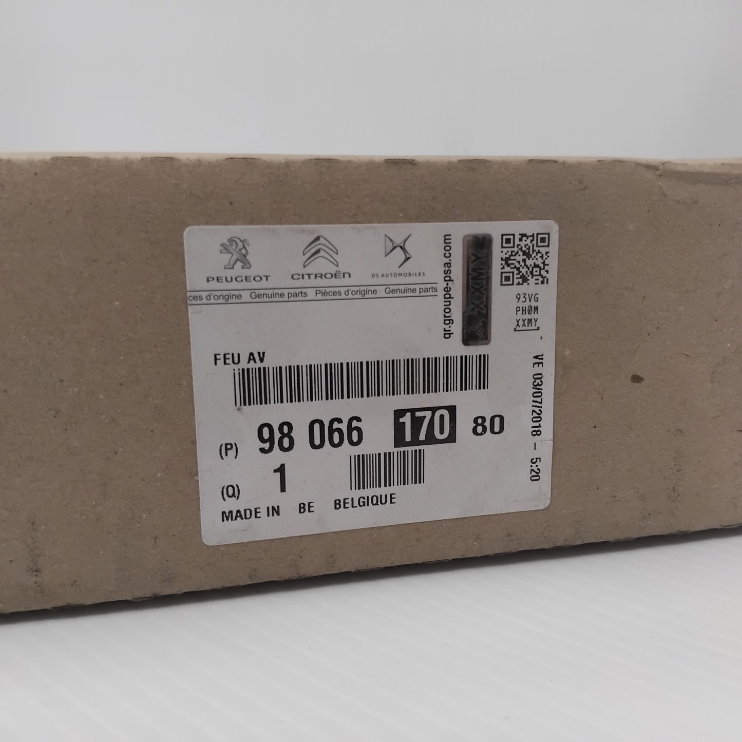 Genuine Front Daytime Running Light - Citroen C3 2010-2016 | 9806617080