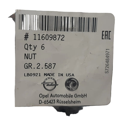 Genuine Vauxhall Nut | 11609872