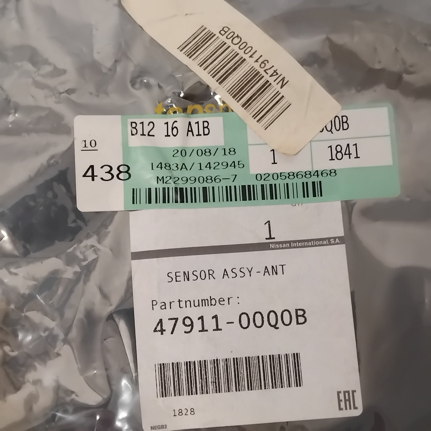 Genuine Front ABS Sensor - Nissan NV400 2011-2022 | 4791100Q0B