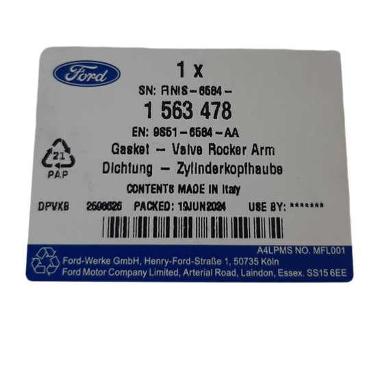 Genuine Ford Gasket - Valve Rocker Arm Cover | 1563478