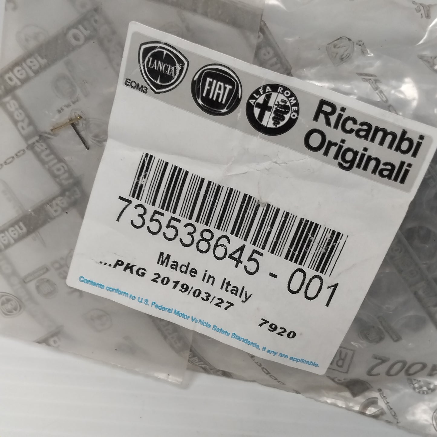 Genuine Fiat Plug | 735538645