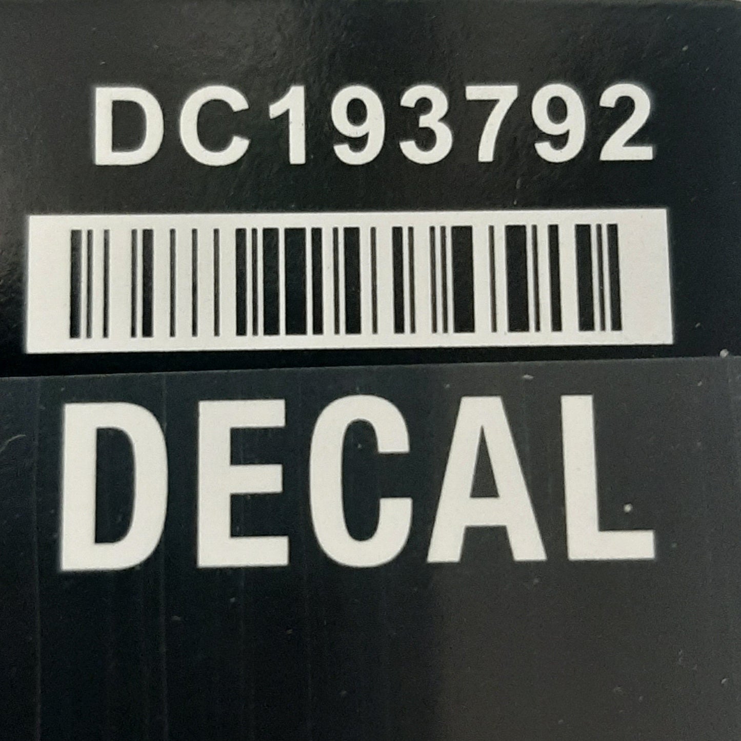 Genuine Harley Davidson Blank B&S Decal | ZDC193792