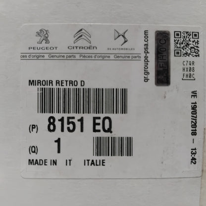 Genuine Offside Blind Spot Mirror Glass - Peugeot Boxer | 8151EQ