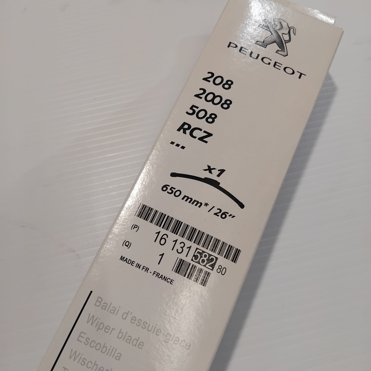 Front Right - Wiper Blade - Peugeot 2008 2013-2019 | 1613158280