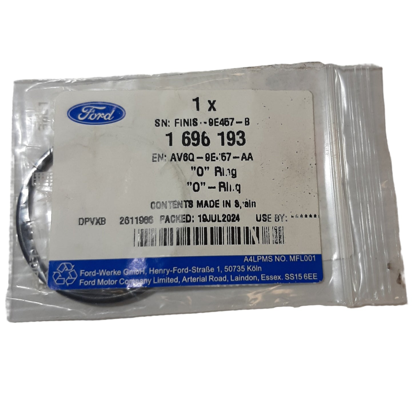 Genuine Ford "O" Ring | 1696193
