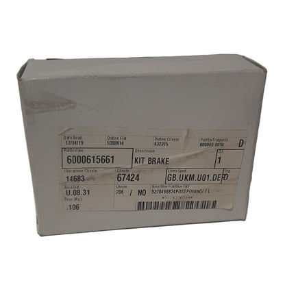 Genuine Fiat Kit Brake | 6000615661