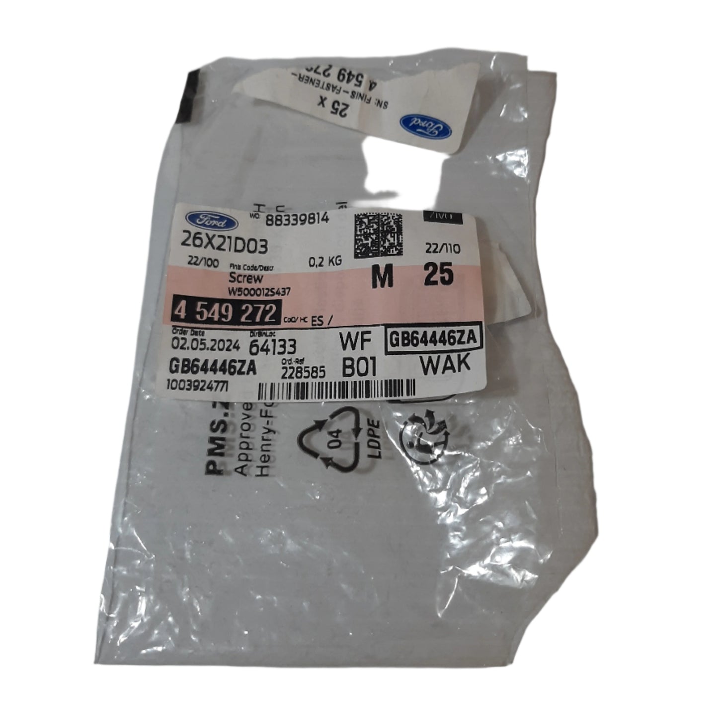 Genuine Ford Screw | 4549272