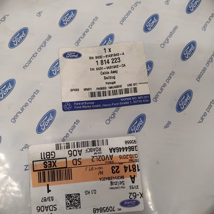 Genuine Back Door Upper Left Lock Cable - Ford Transit 2014- | 1814223